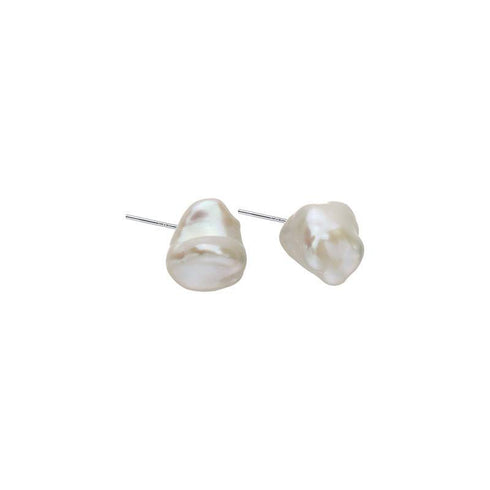 Keshi Baroque Pearl Stud Earrings - House Of Pearls